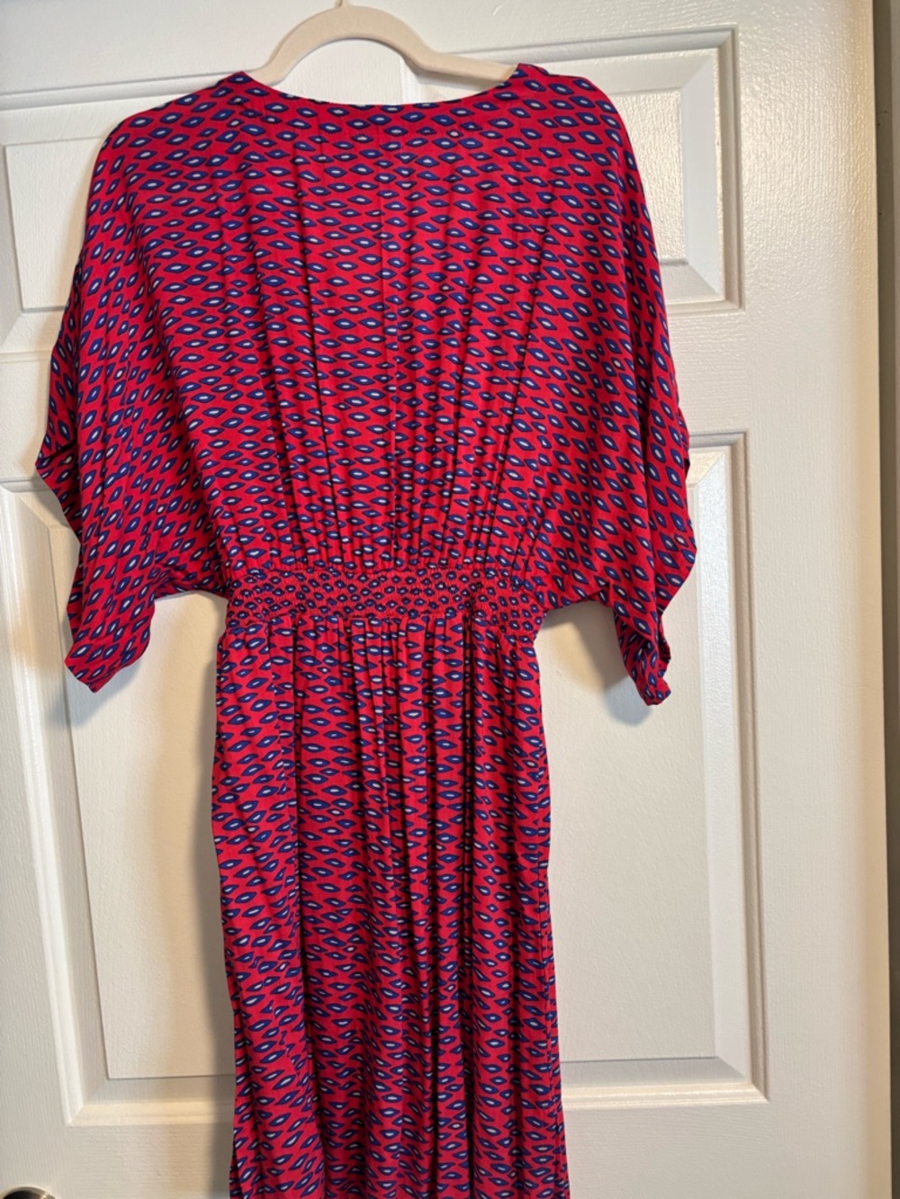 NEW Khush Flynn Bright Pink & Blue Printed Elastic-Waist Dress 🩷 - Picture 5 of 6